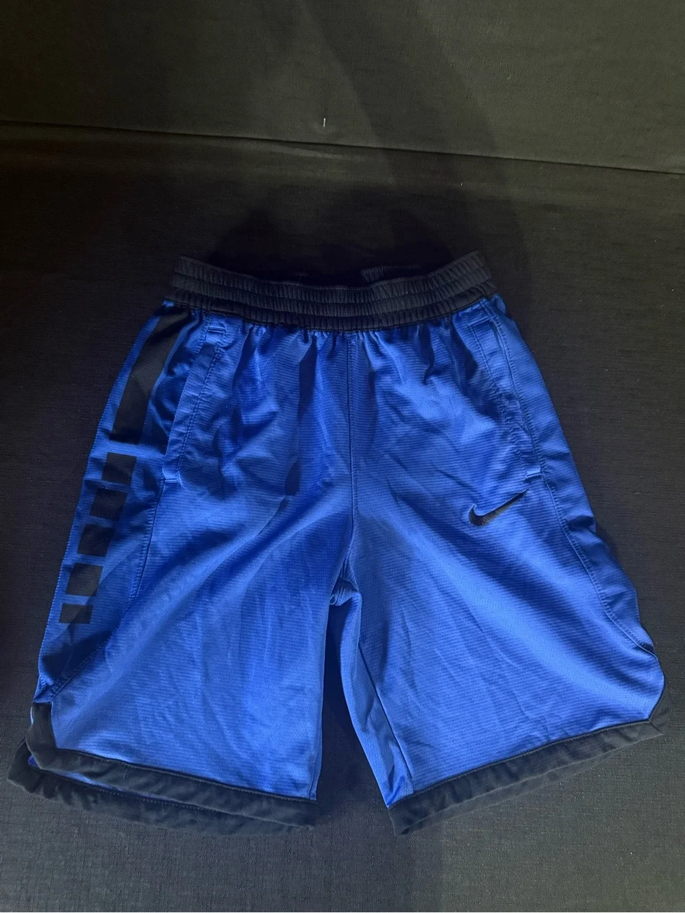 Nike Royal Blue Athletic Mesh Shorts with Black Trim
